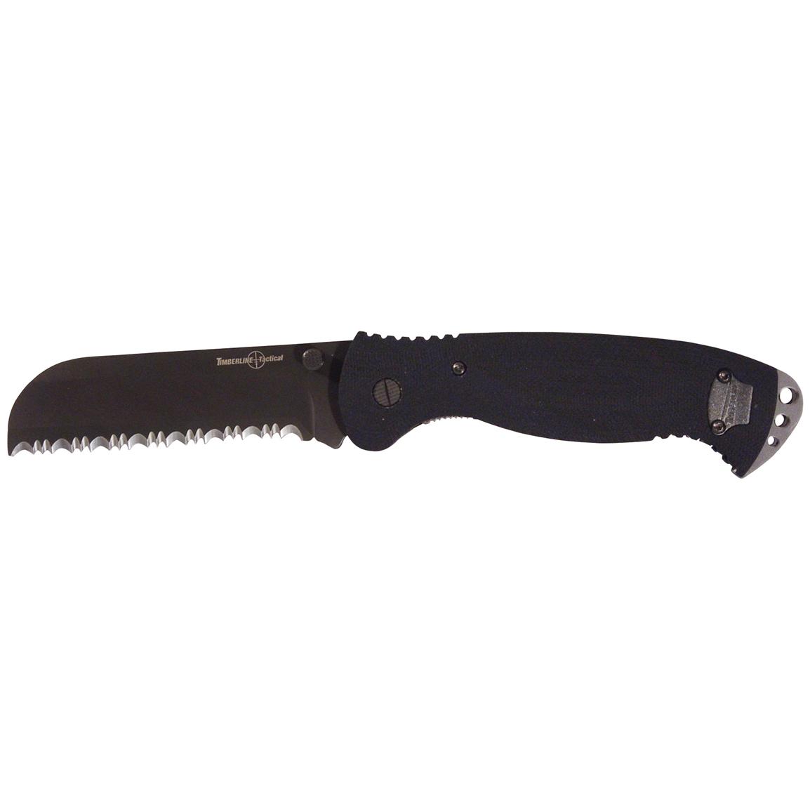 Timberline™ 18 Delta Knife, Full Serration Bull Nose 177542, Knives at Sportsman's Guide