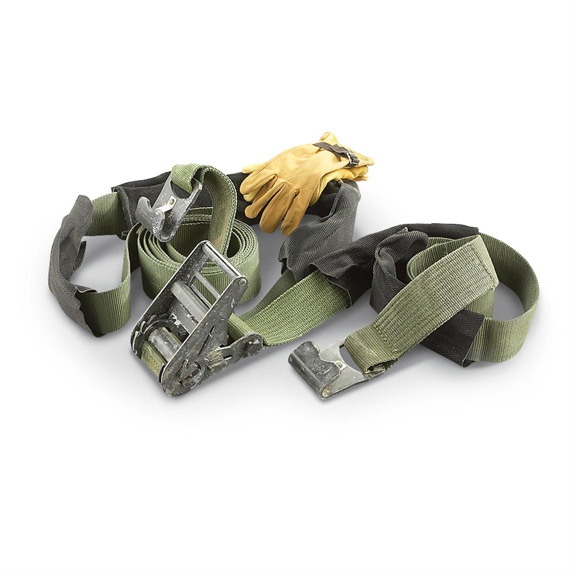 New U.S. Military 21' Heavy duty Ratchet Strap 177550, Straps
