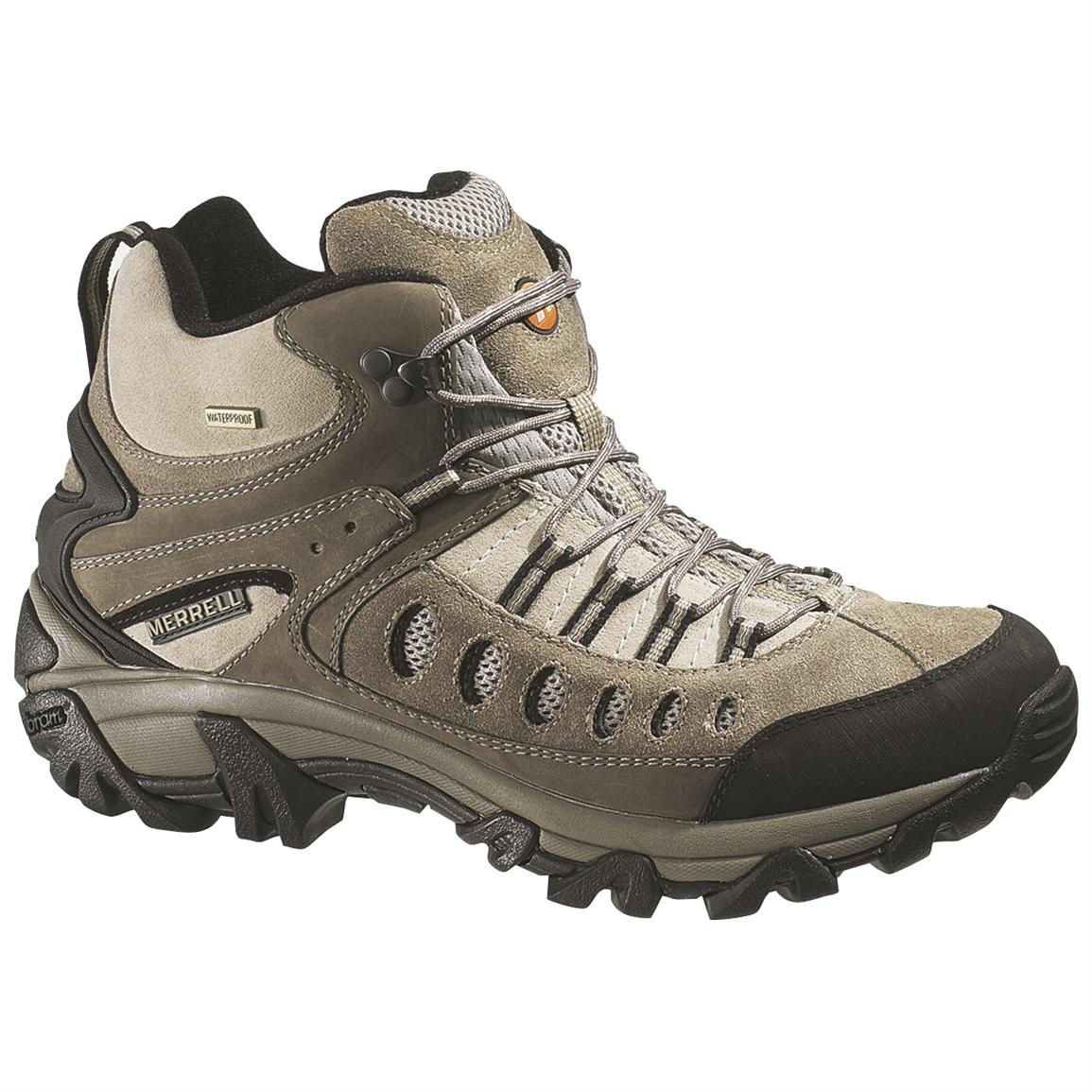 Men's Merrell® Kinetic Waterproof Mid Hikers - 177696, Hiking Boots ...