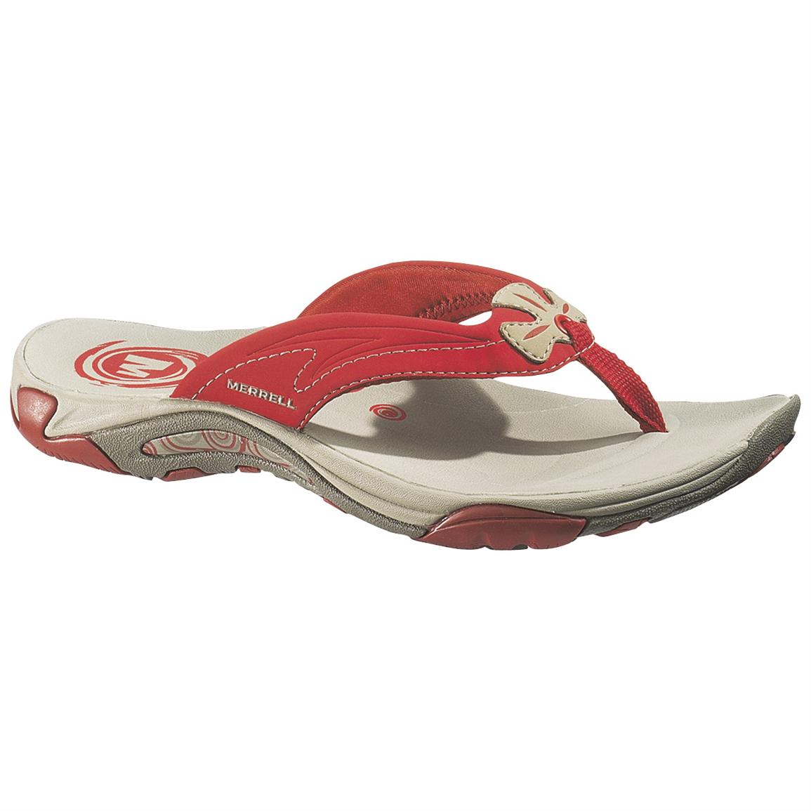 merrell womens flip flops