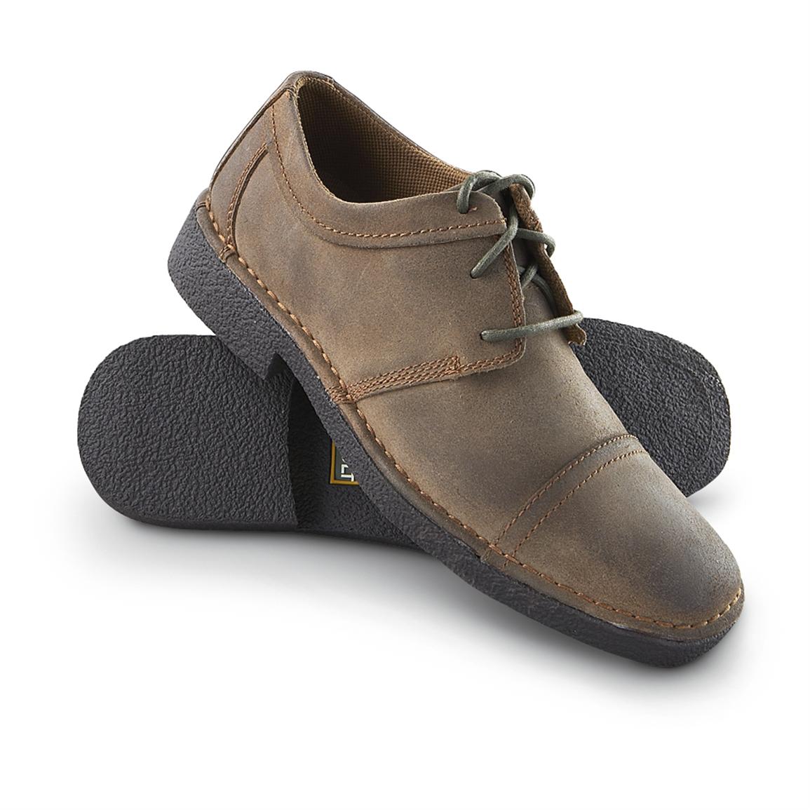 Men's RJ Colt® Fletcher Cap - toe Oxfords, Camel - 177870, Dress Shoes ...