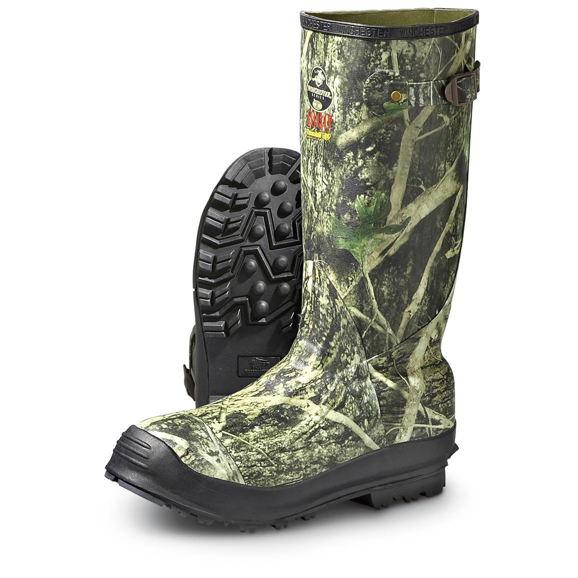 Men's Winchester® Rubber Hunting Boots with 1,000 gram Thinsulate ...