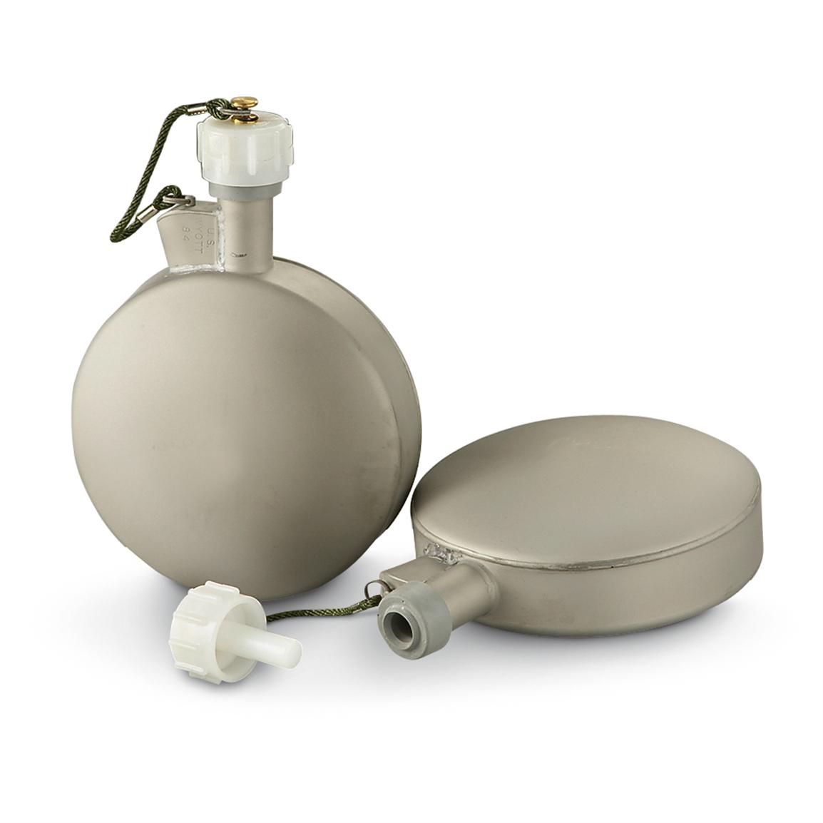 2 New U.S. Military Arctic Canteens 178550, Canteens & Hydration at