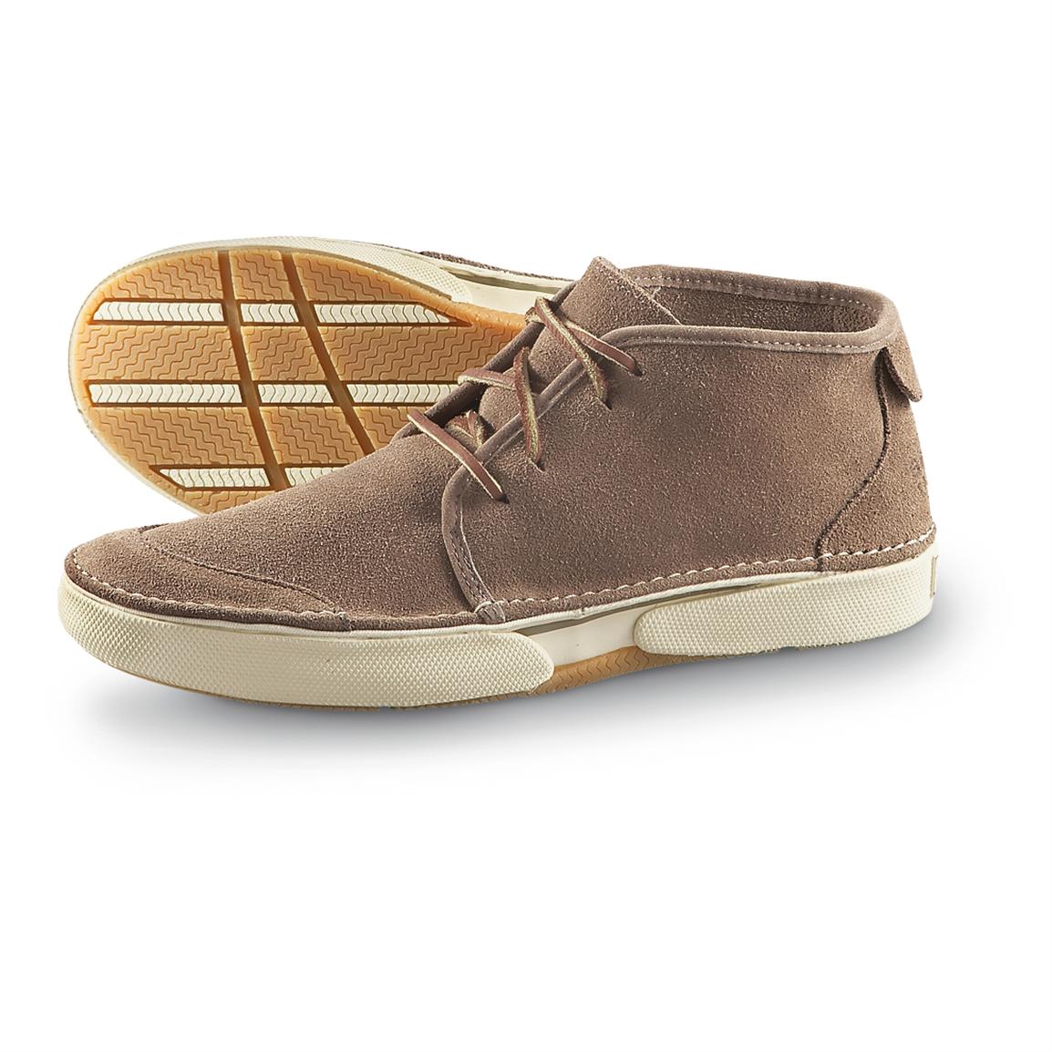 sperry top sider largo slip on suede taupe