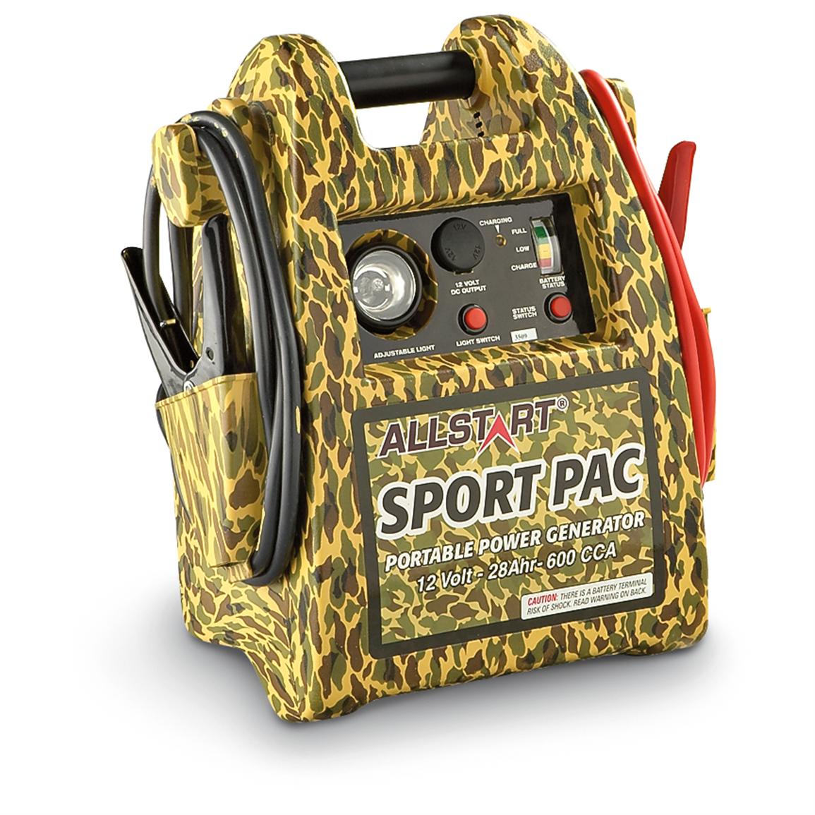 Sport Pac Jumpstarter with 400W AC Inverter, Camo - 178963, Chargers ...