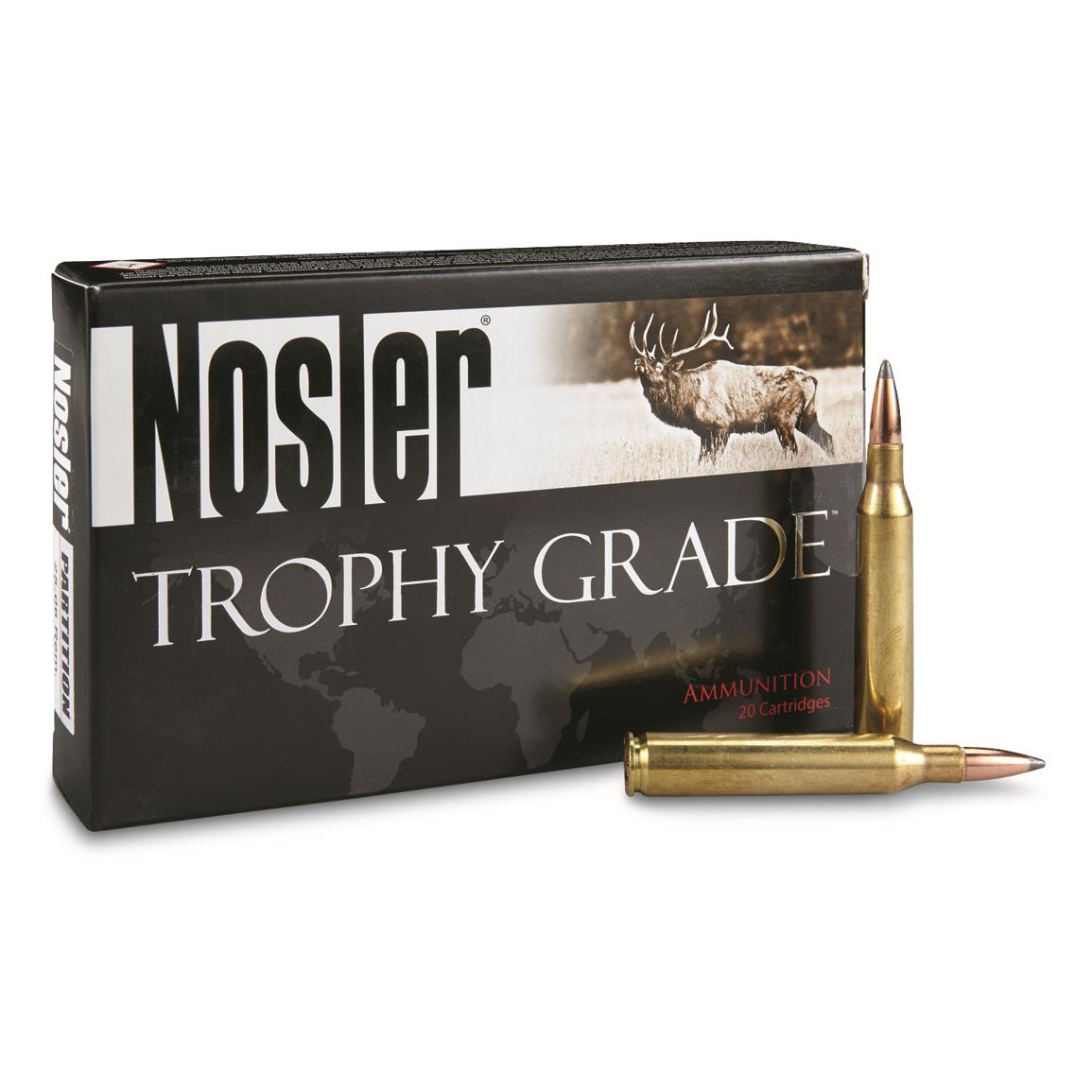 Nosler Trophy Grade, .25-06 Remington, Partition Tip, 100 Grain, 20 Rounds