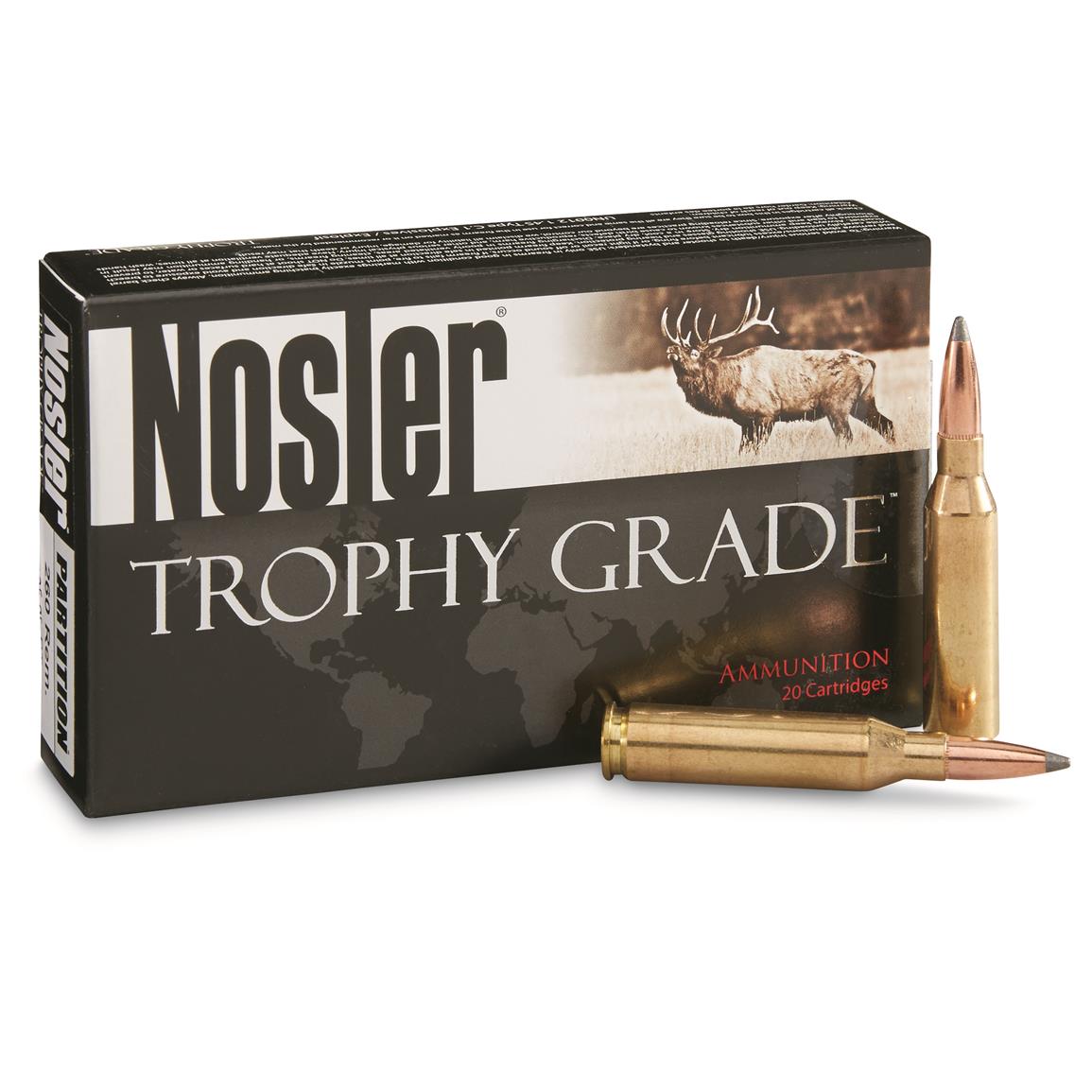 Nosler Trophy Grade, .260 Remington, Partition Tip, 125 Grain, 20 Rounds