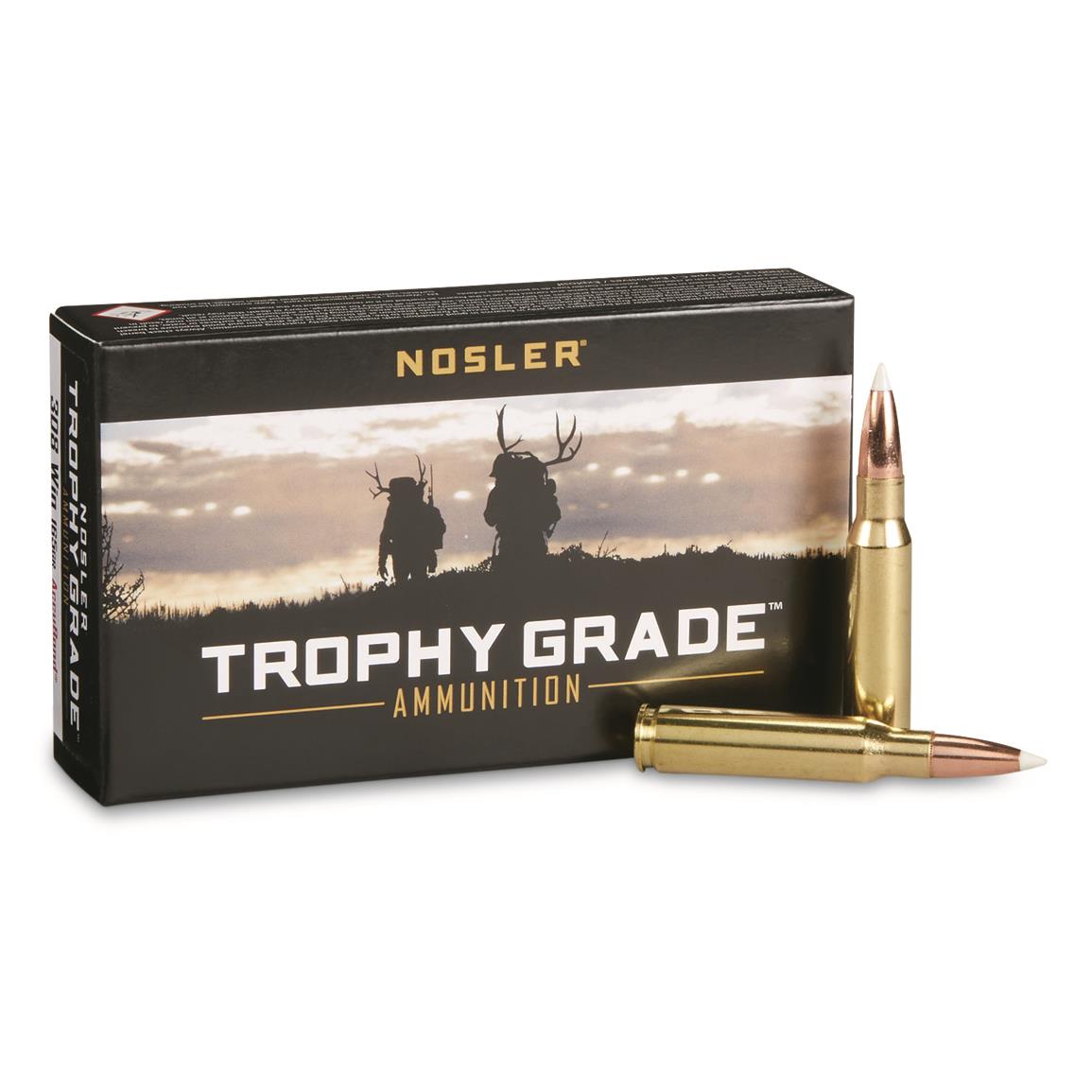 Nosler Trophy Grade, .308 Winchester, AccuBond, 165 Grain, 20 Rounds