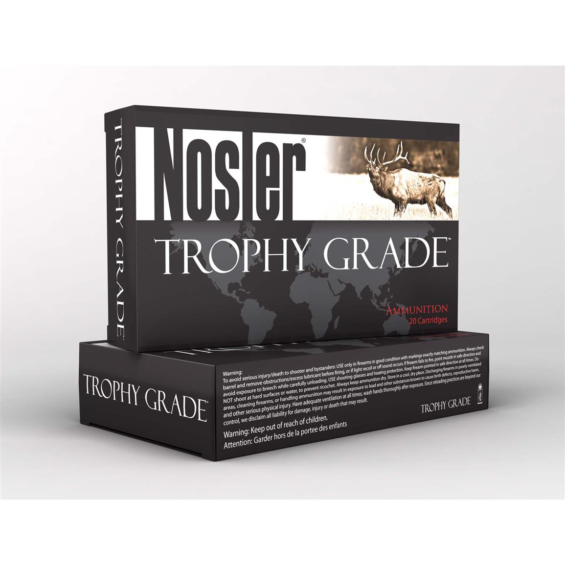 Nosler Trophy Grade, .300 RSAUM, Partition Tip, 180 Grain, 20 Rounds