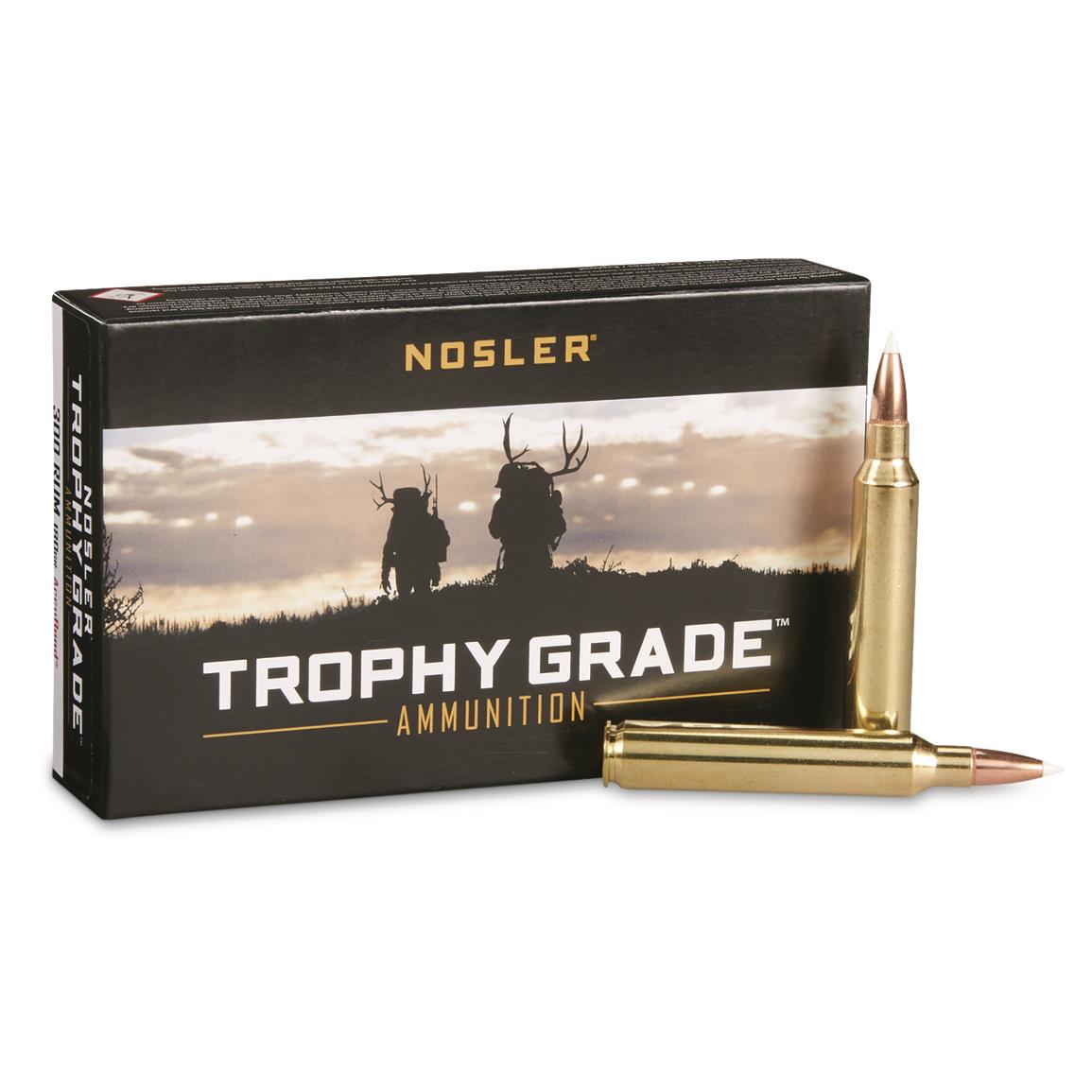 Nosler Trophy Grade, .300 Rem. Ultra Mag., AccuBond, 180 Grain, 20 Rounds