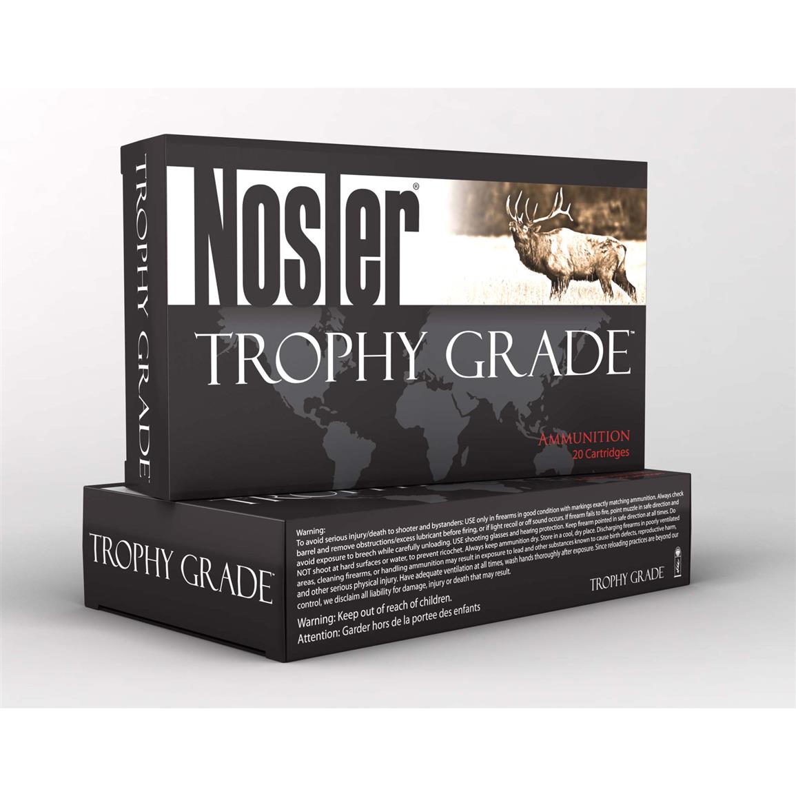 Nosler® Trophy Grade .338 Rem.® Ultra Mag 225 Grain AB 20 rounds