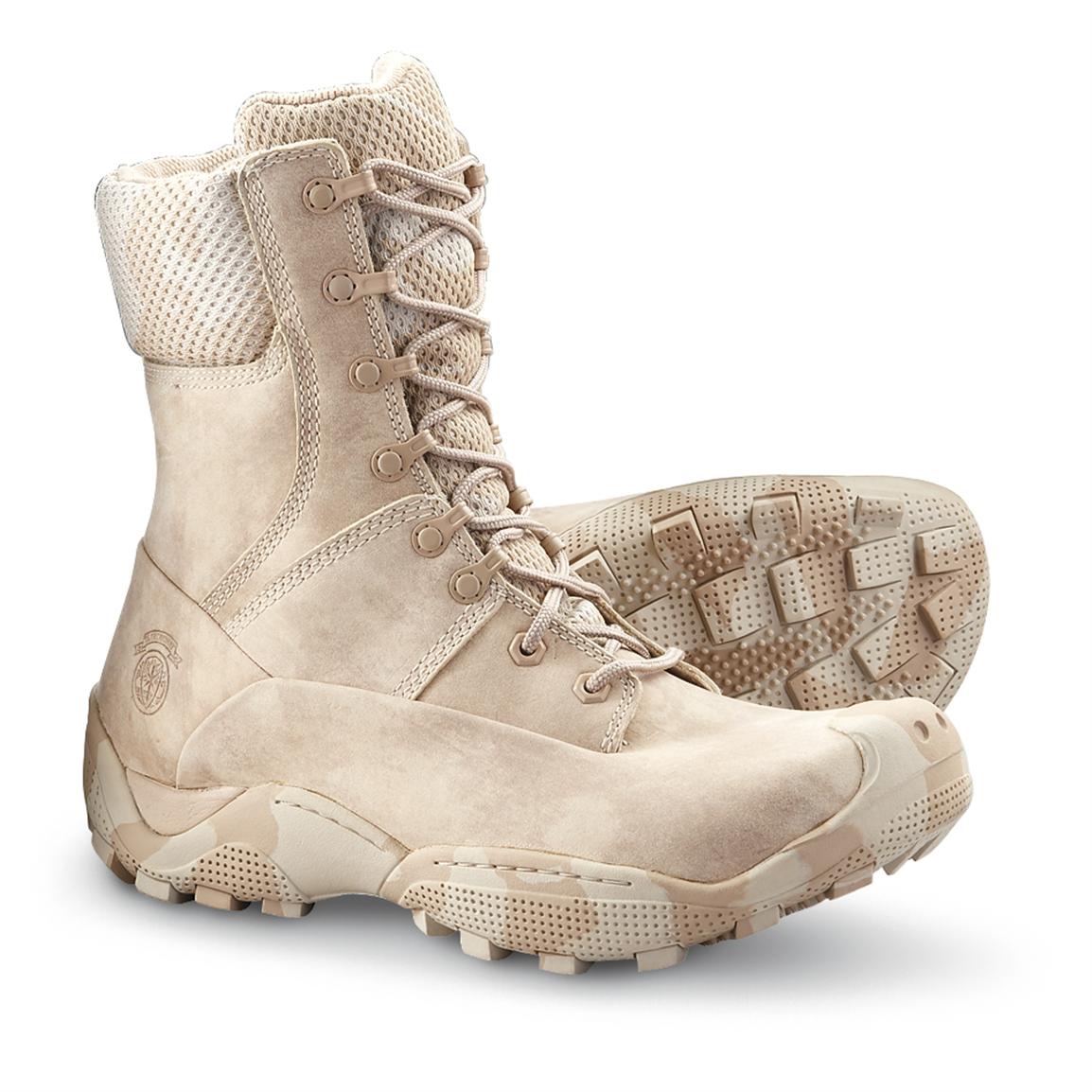 Men's Timberland® Desert Force Hi Boots, Desert Sand - 179748, Combat ...