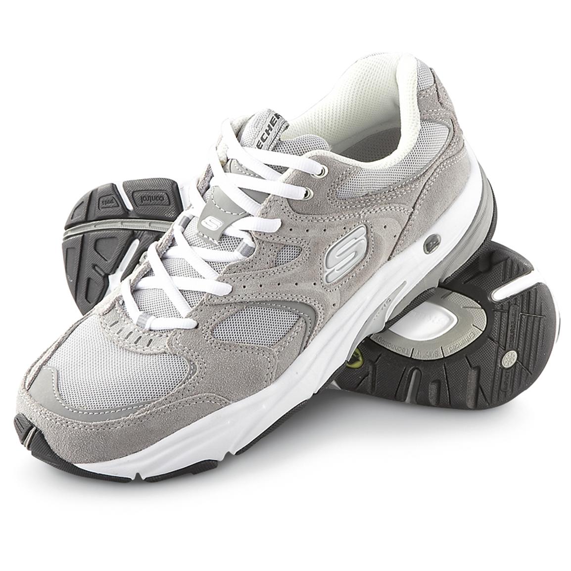 Men's Skechers® Dozer Reviving Shoes, Gray - 179895, Running Shoes ...