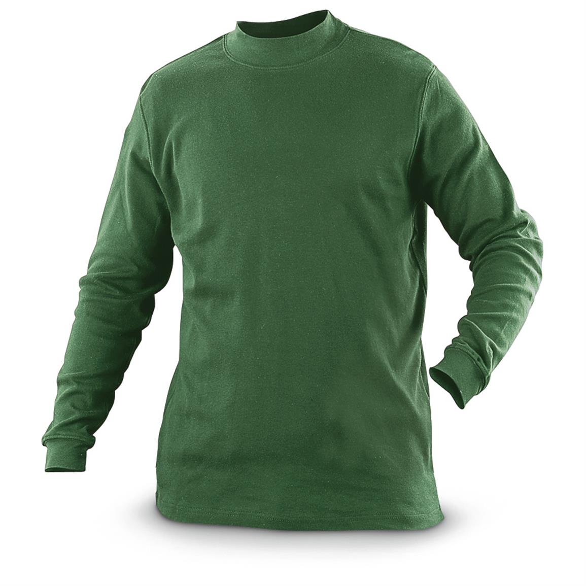 Guide Gear Men's Mock Turtleneck Long-Sleeve Shirt - 180050, Shirts at ...