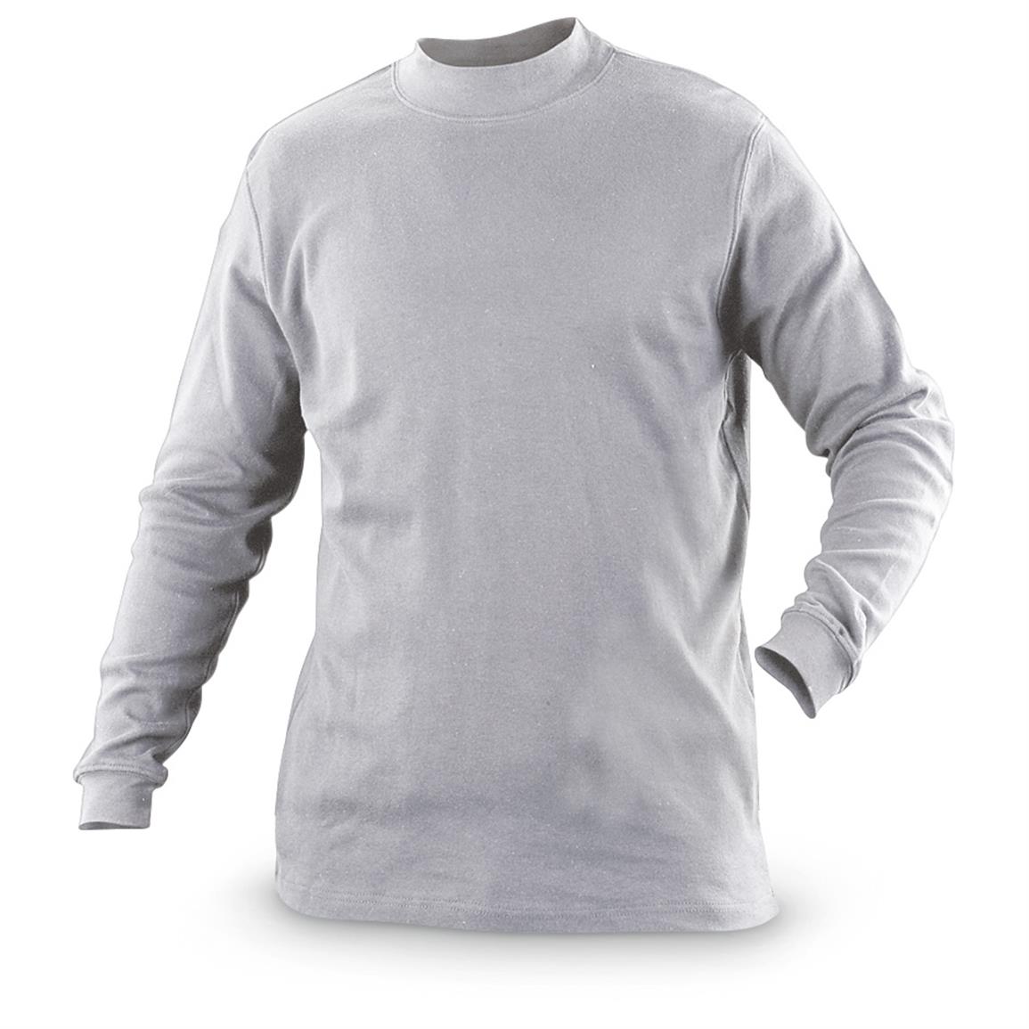 Guide Gear Men's Mock Turtleneck Long-Sleeve Shirt - 180050, Shirts at ...