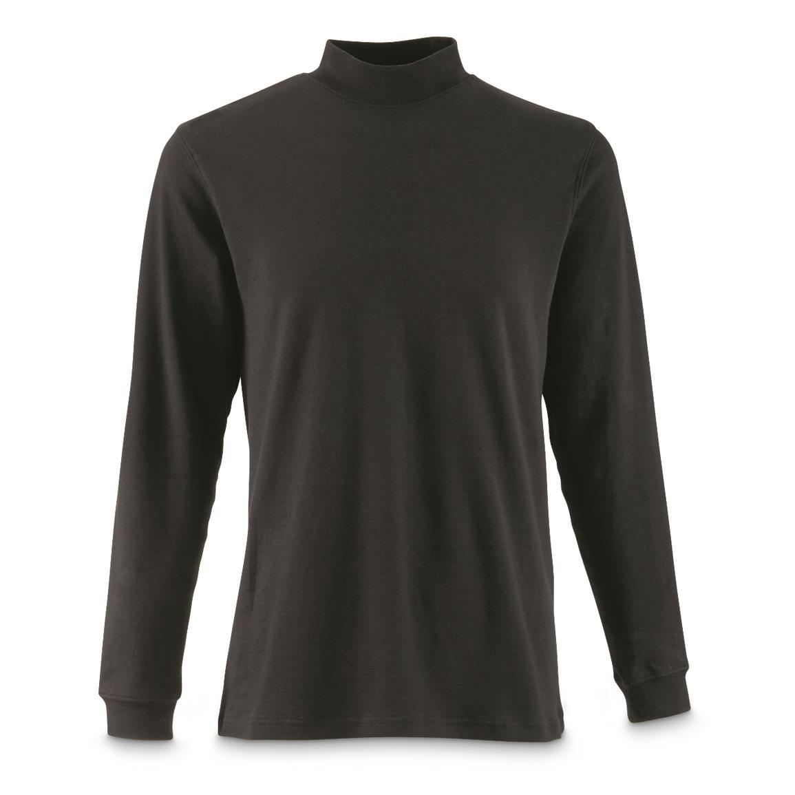 black turtleneck dress shirt mens