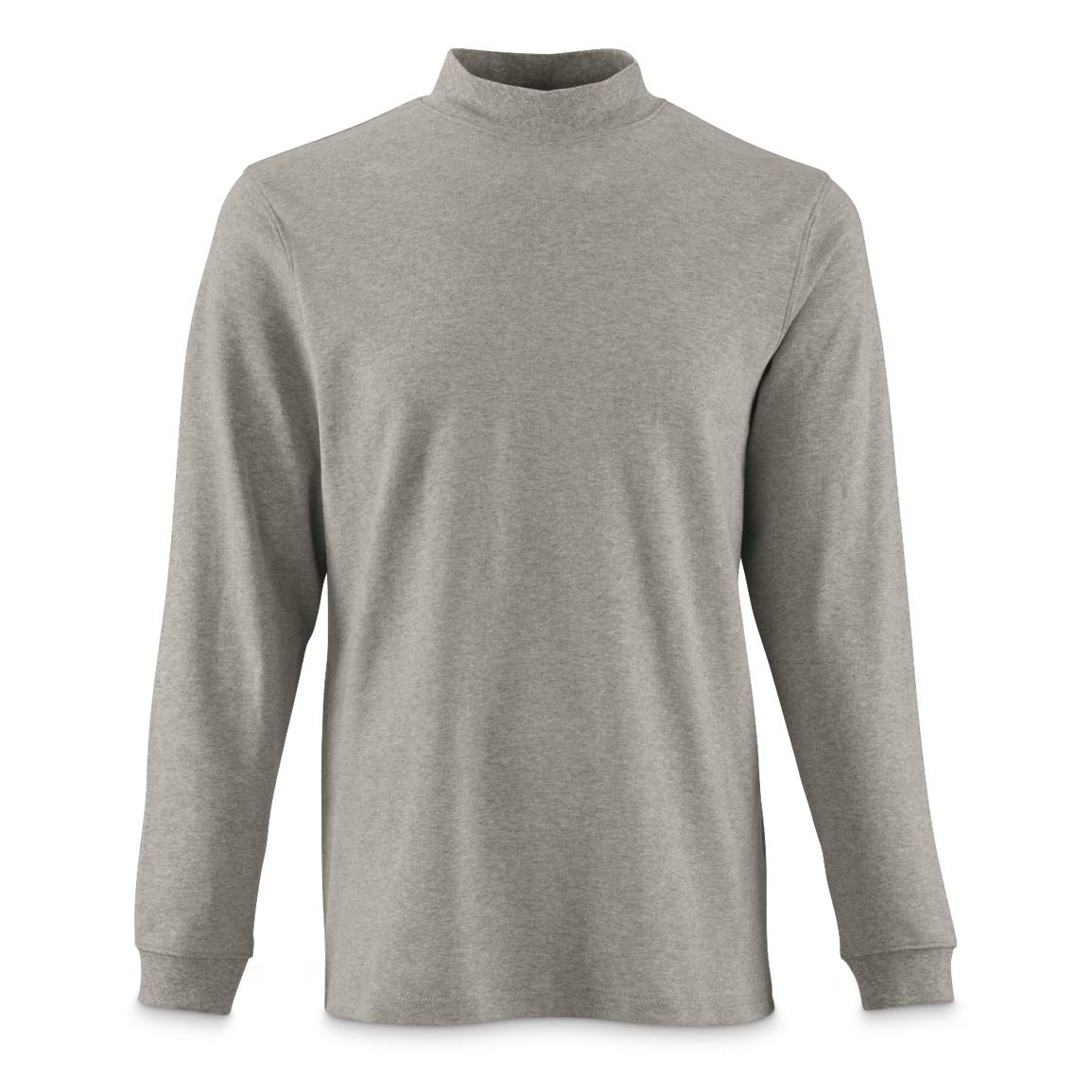 Guide Gear Men's Mock Turtleneck Long-Sleeve Shirt - 180050, T-Shirts ...