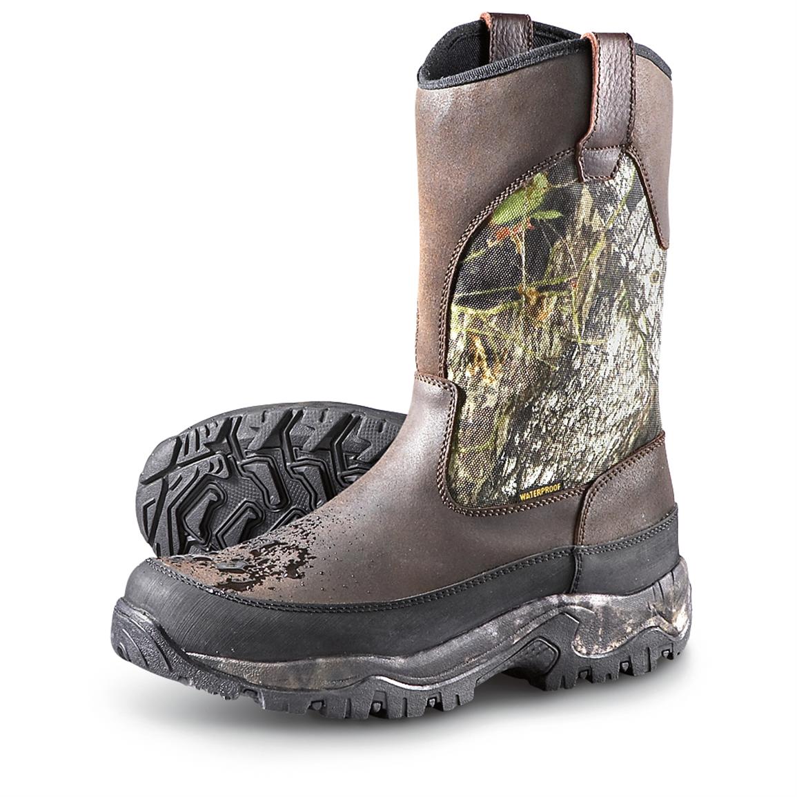 Guide Gear Men's Hunting Pull-On Boots, Insulated, Waterproof ...