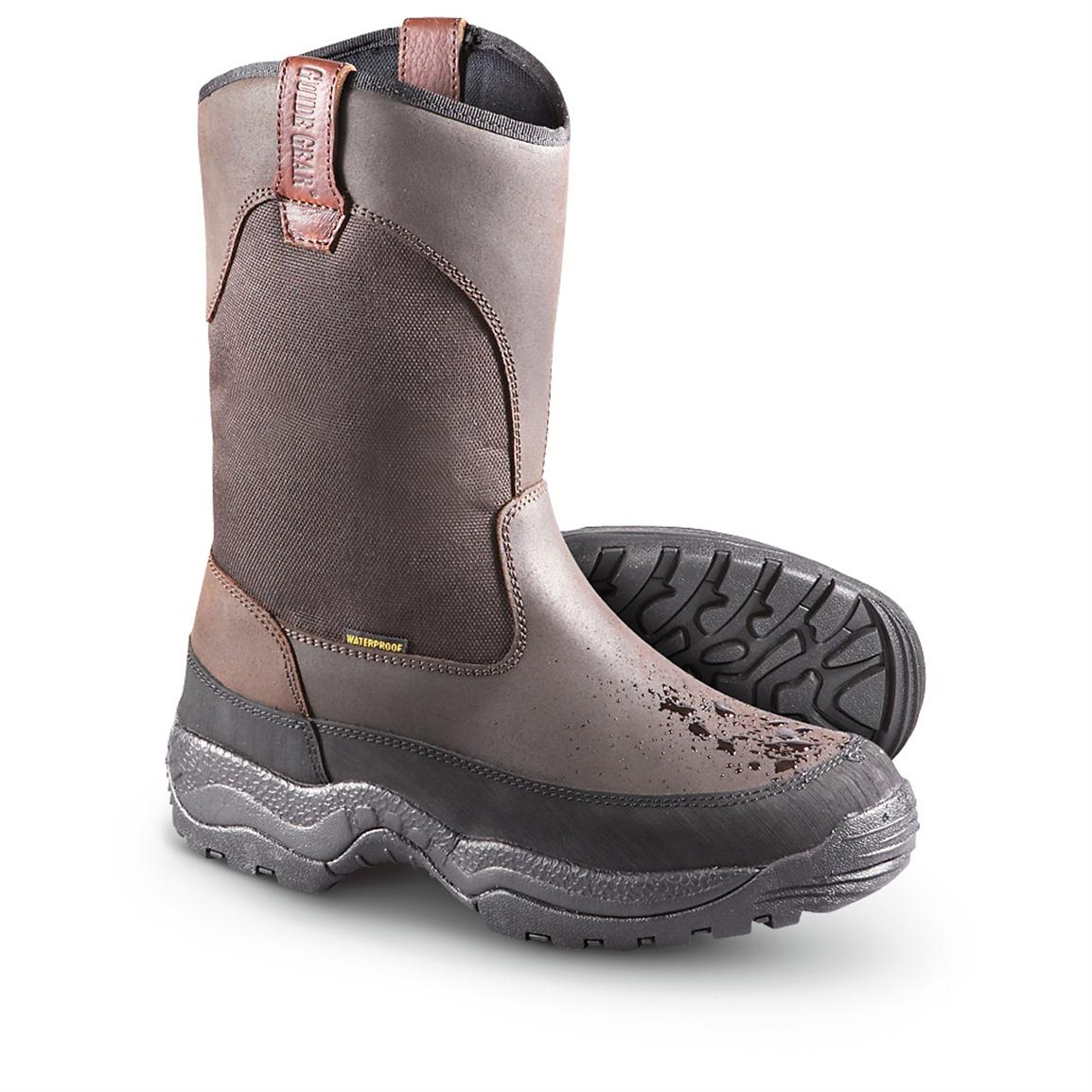 Guide Gear Men's Hunting Pull-On Boots, Insulated, Waterproof - 180121 ...