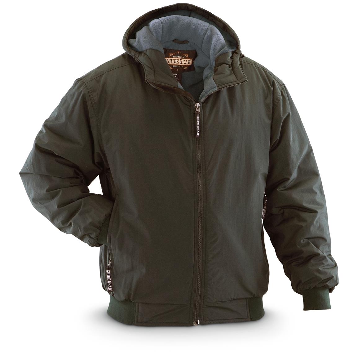 Guide Gear Men's Hooded Cascade Jacket - 180416, Insulated Jackets ...