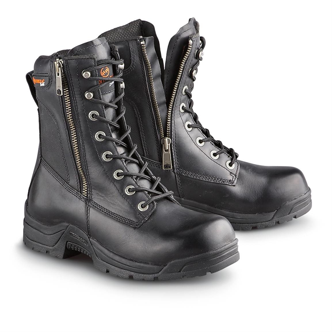 biker zip boots