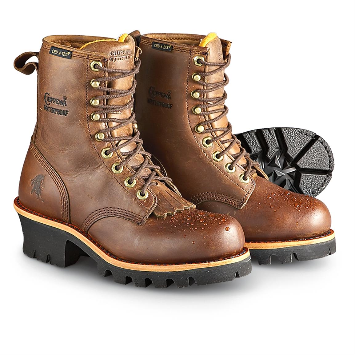 women's chippewa steel toe boots