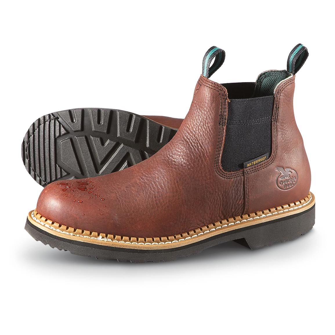 Men's Georgia Boot® Giant Twin Gore Romeo Boots, Brown - 180657, Work ...