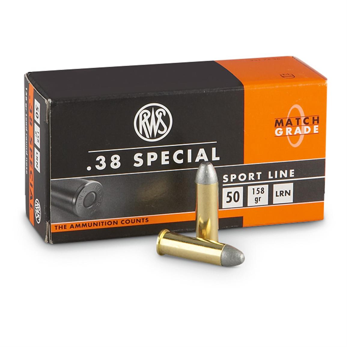 1000 Rounds Rws® 38 Special 158 Grain Ammo 180704 38 Special Ammo At Sportsmans Guide 