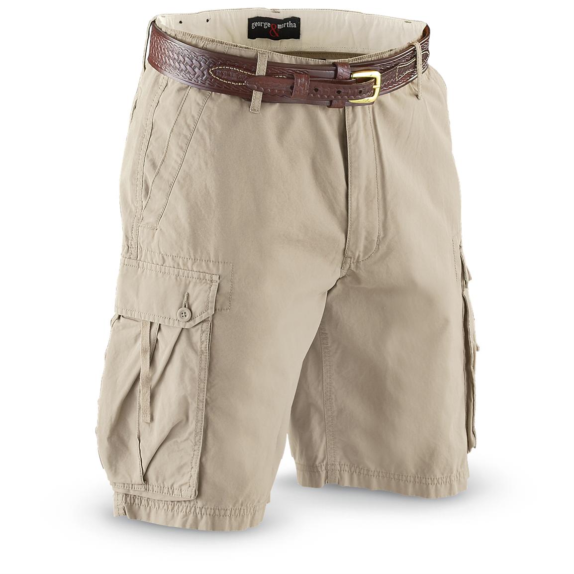 George & Martha™ Canvas Cargo Shorts - 181072, Shorts at Sportsman's Guide