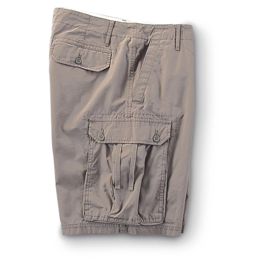 mens canvas cargo shorts