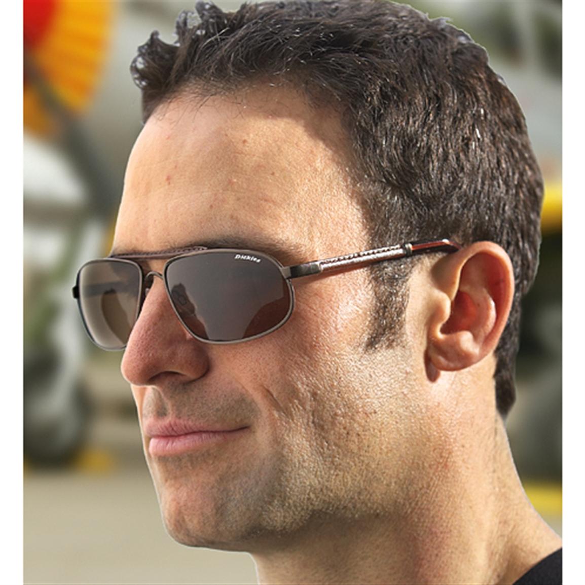 Dickies® Leather - wrapped Aviator Sunglasses - 181075, Sunglasses ...