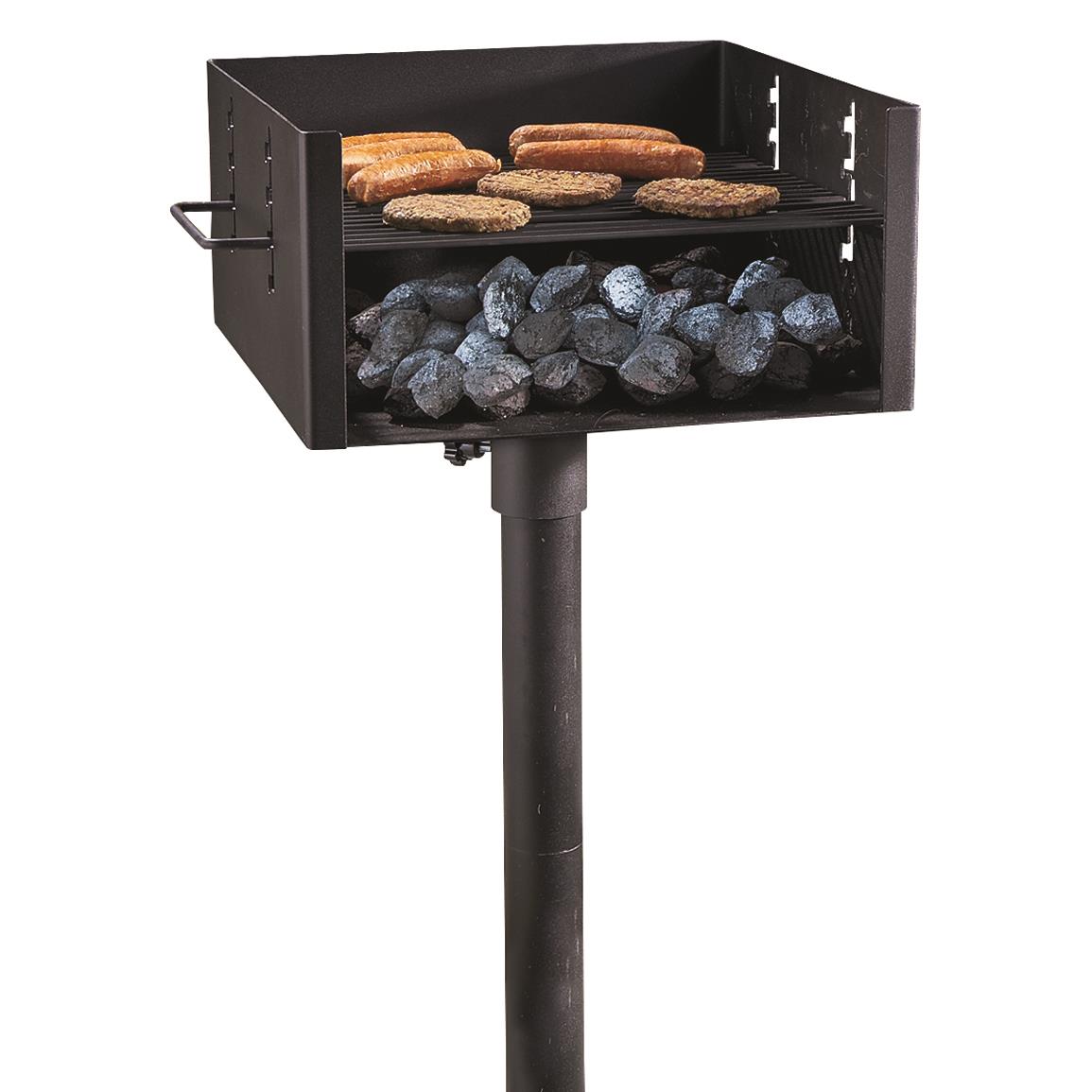 Guide Gear Heavy-Duty Park Style Charcoal Grill, Large