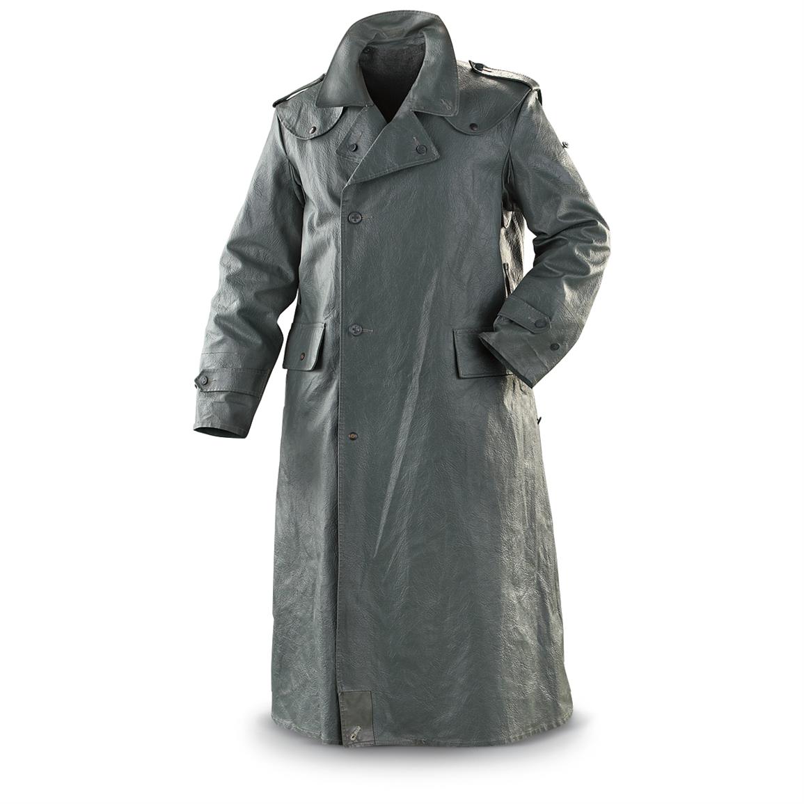 Swiss Military Surplus Leather-Like Overcoat, Used - 182285 ...