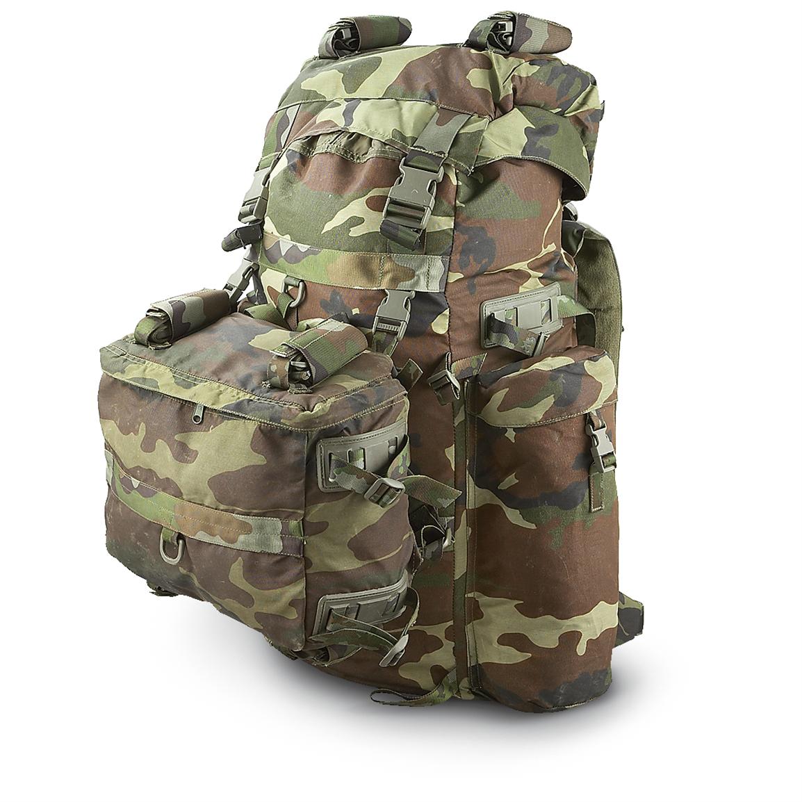 Used Italian Military XL Pack, Camo - 182539, Rucksacks & Backpacks at ...