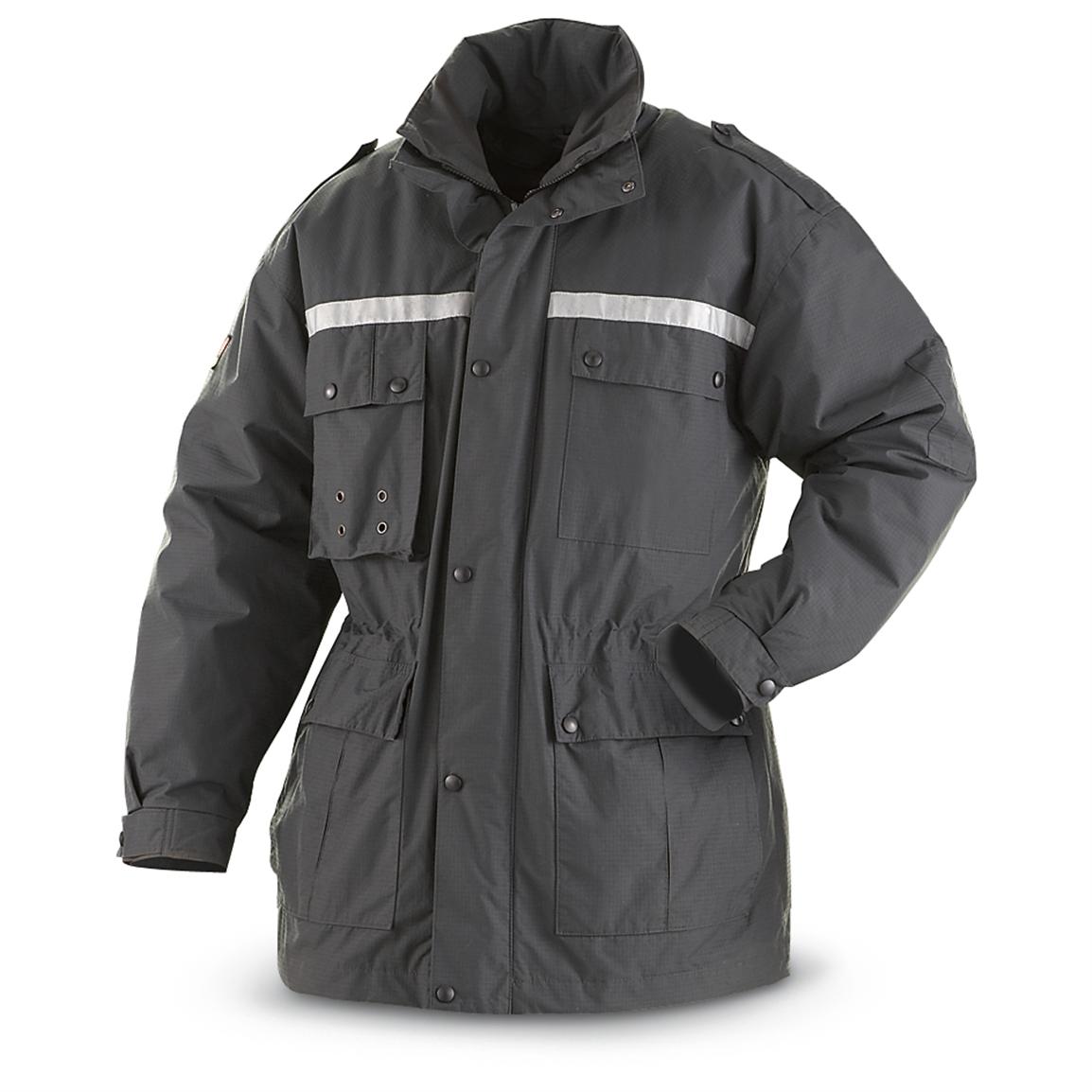 Used Dutch Military Security Jacket, Dark Gray 182562, Insulated