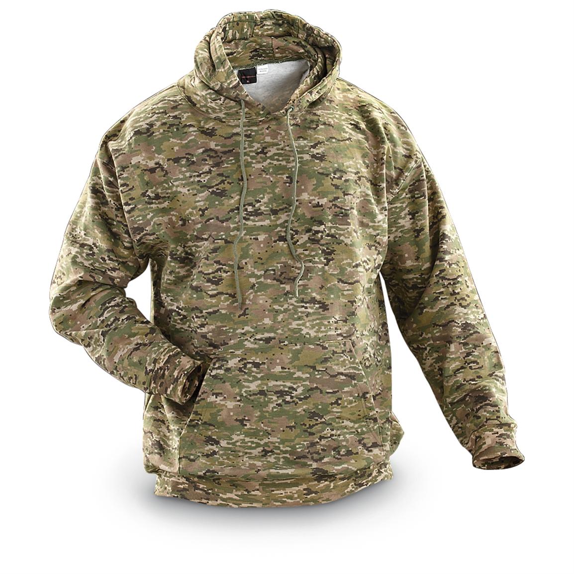 Hoodie Pullover, X - camo - 182608, Tactical Clothing at Sportsman's Guide