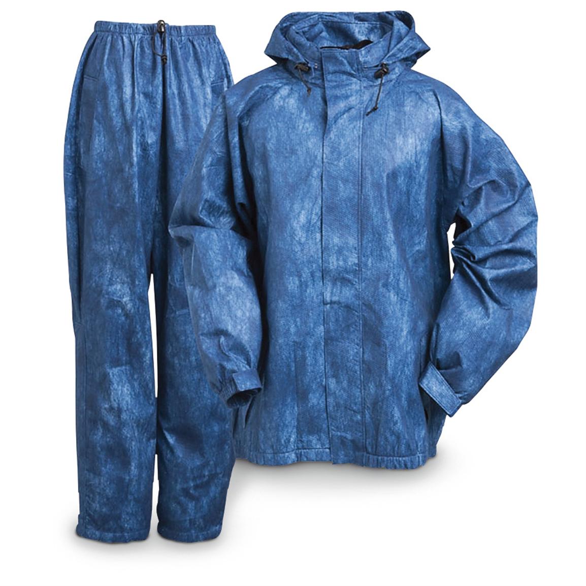 Onyx® Tri - laminate Rain Jacket and Pants, Blue - 227173, Rain ...