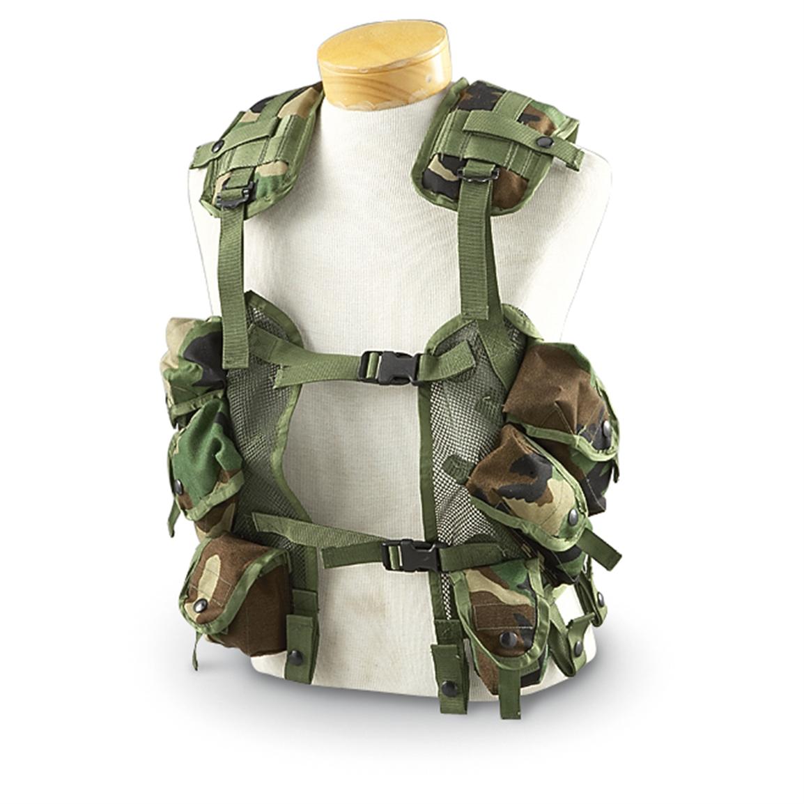 Tru - Spec® Enhanced Load - bearing Vest, Woodland Camo - 182918 ...