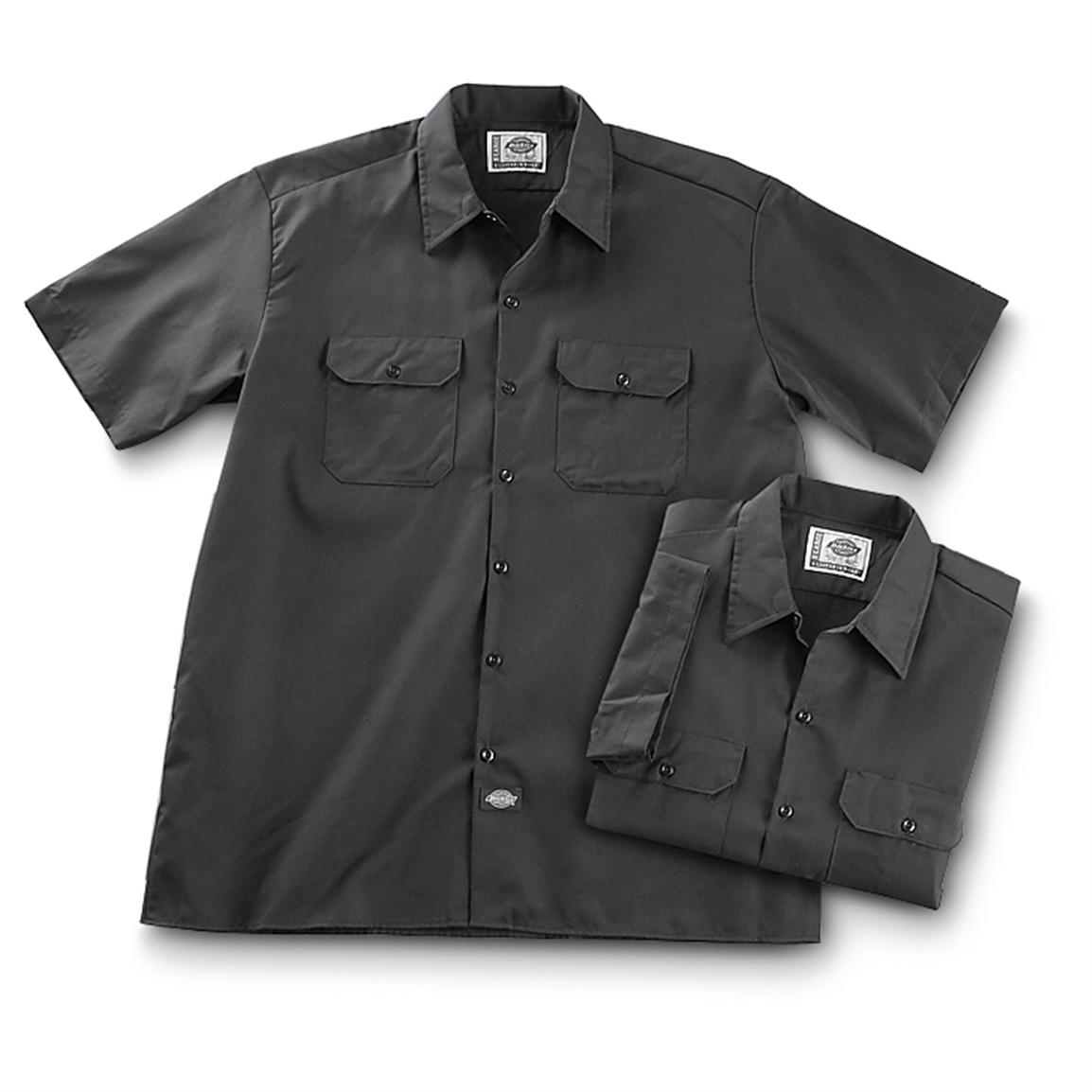 2 Dickies® Short - sleeved Work Shirts - 182962, Shirts at Sportsman's ...
