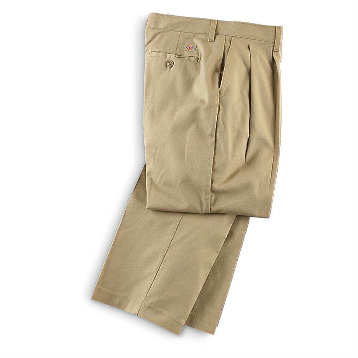 Women's Dickies® Pleated Work Pants - 182993, Jeans, Pants & Shorts at ...