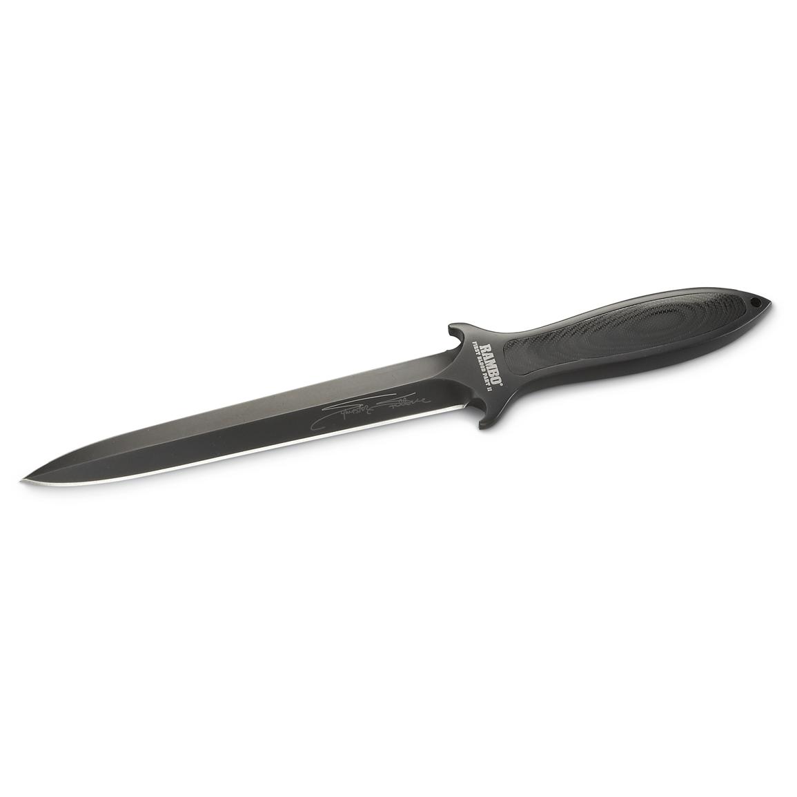 Rambo First Blood Part Ii Limited Edition Stallone Signature Boot Knife 1271 Collectors Knives At Sportsman S Guide