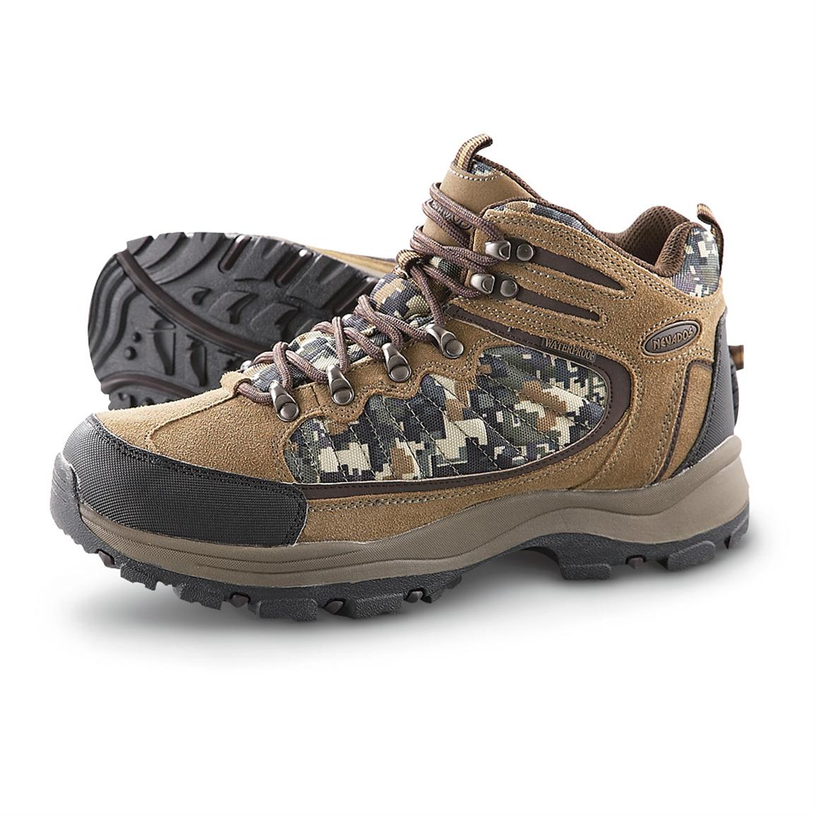 Men's Nevados® 6" Waterproof Camo Hikers - 183690, Hiking Boots & Shoes