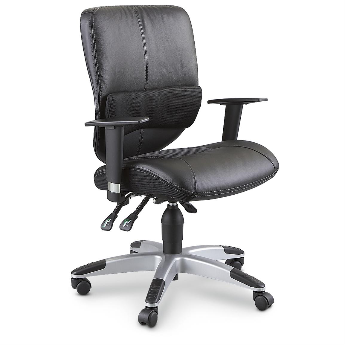Sealy Posturepedic® Leather Office Chair, Black - 183979, Office at  Sportsman's Guide