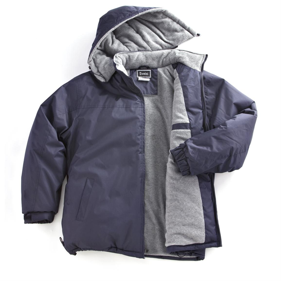Fleece Lined Hooded Jacket 184004, Insulated Jackets & Coats at