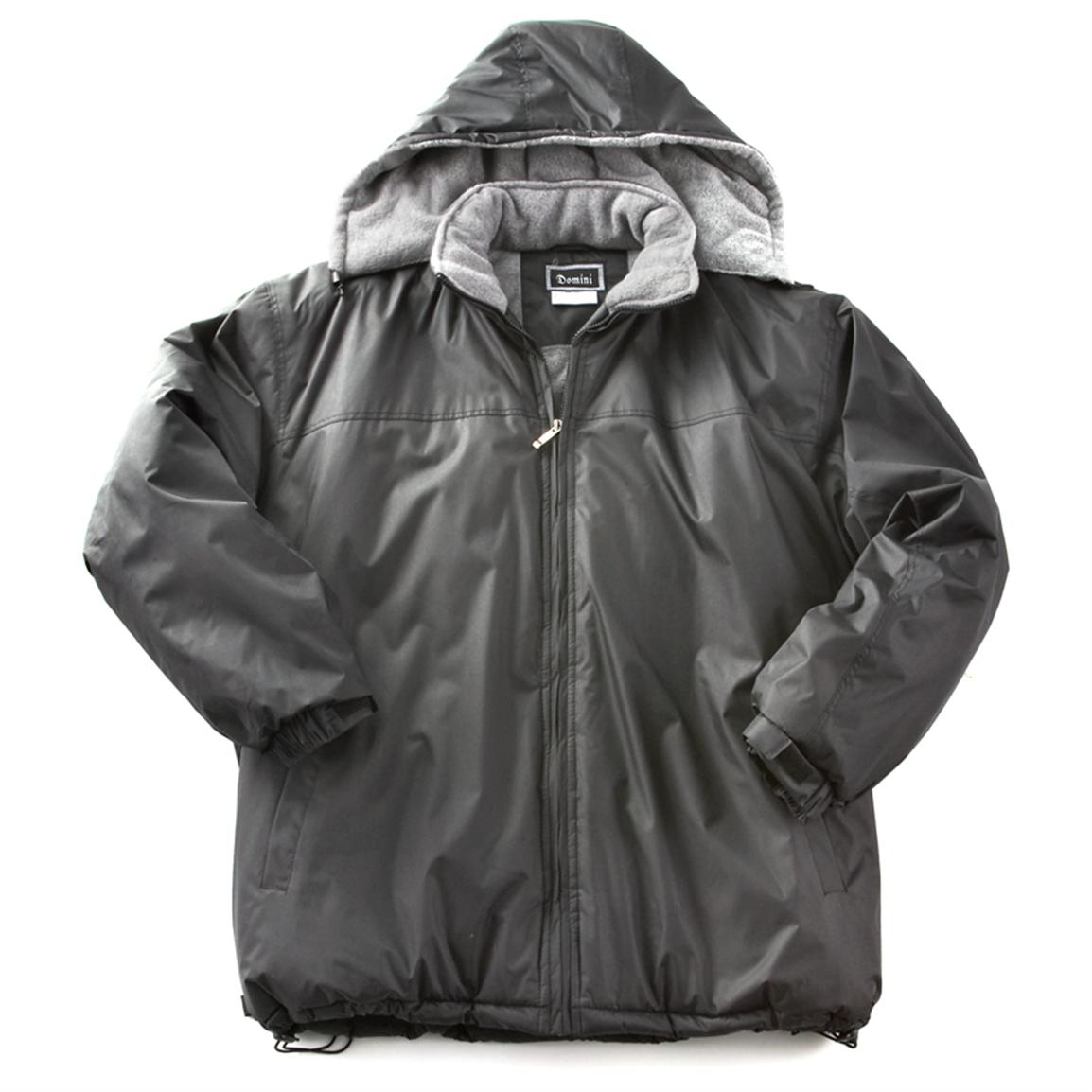 Fleece Lined Hooded Jacket - 184004, Insulated Jackets & Coats at ...