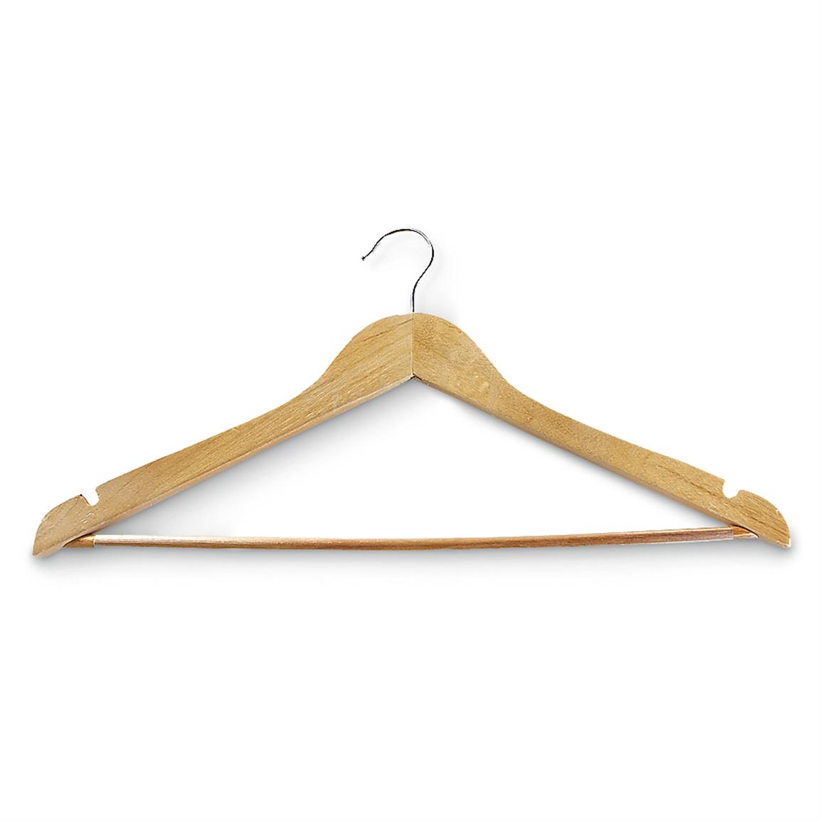 24 Wooden Suit Hangers - 184026, Housekeeping & Storage at Sportsman's ...