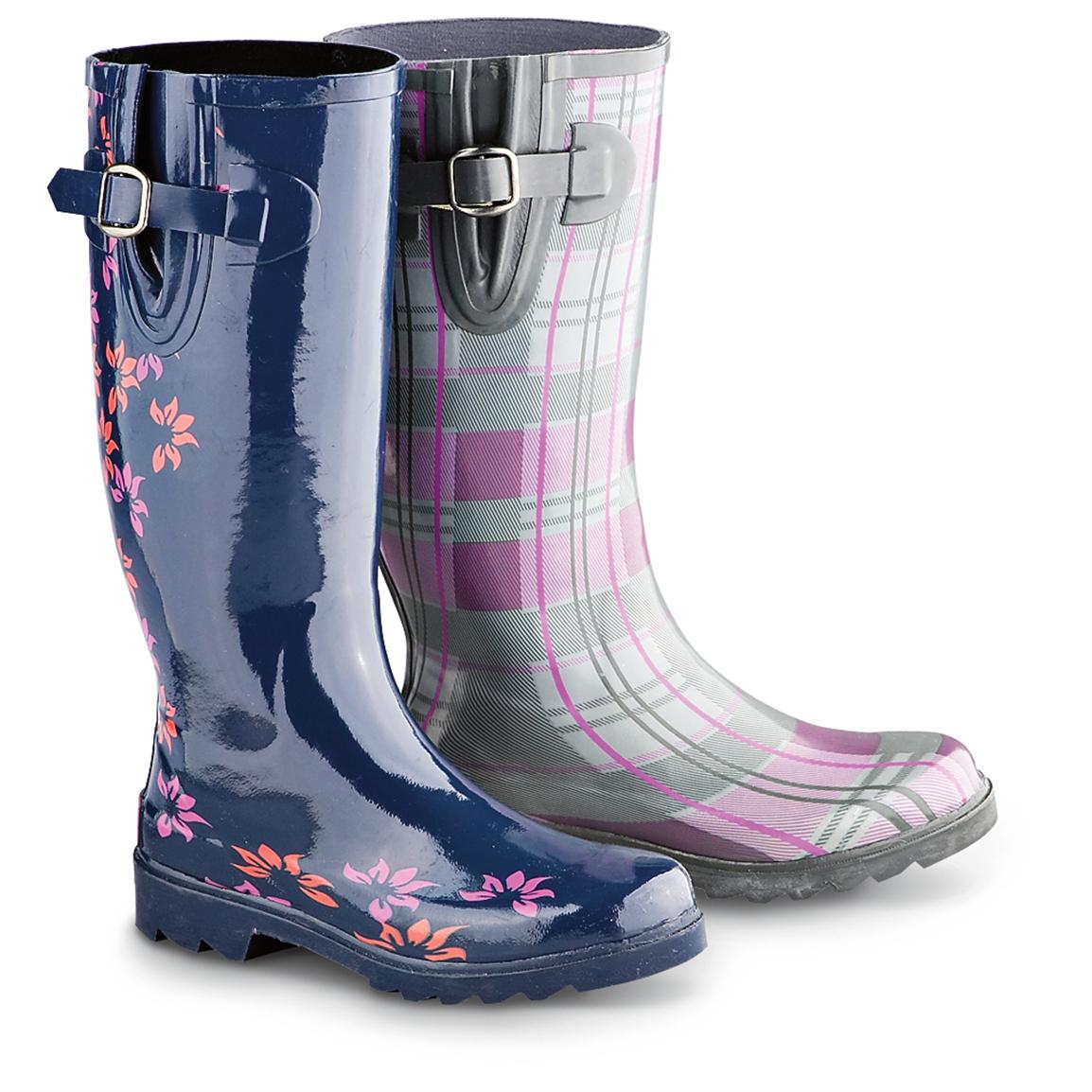 Women's Latitude® Rain Boots - 184398, Rubber & Rain Boots at ...