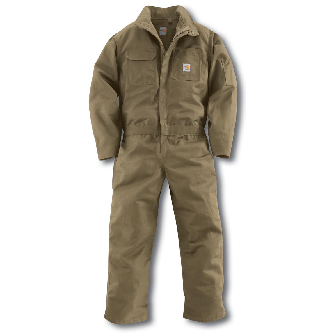 Men's Carhartt® Flame Resistant Midweight Canvas Coveralls, Regular ...