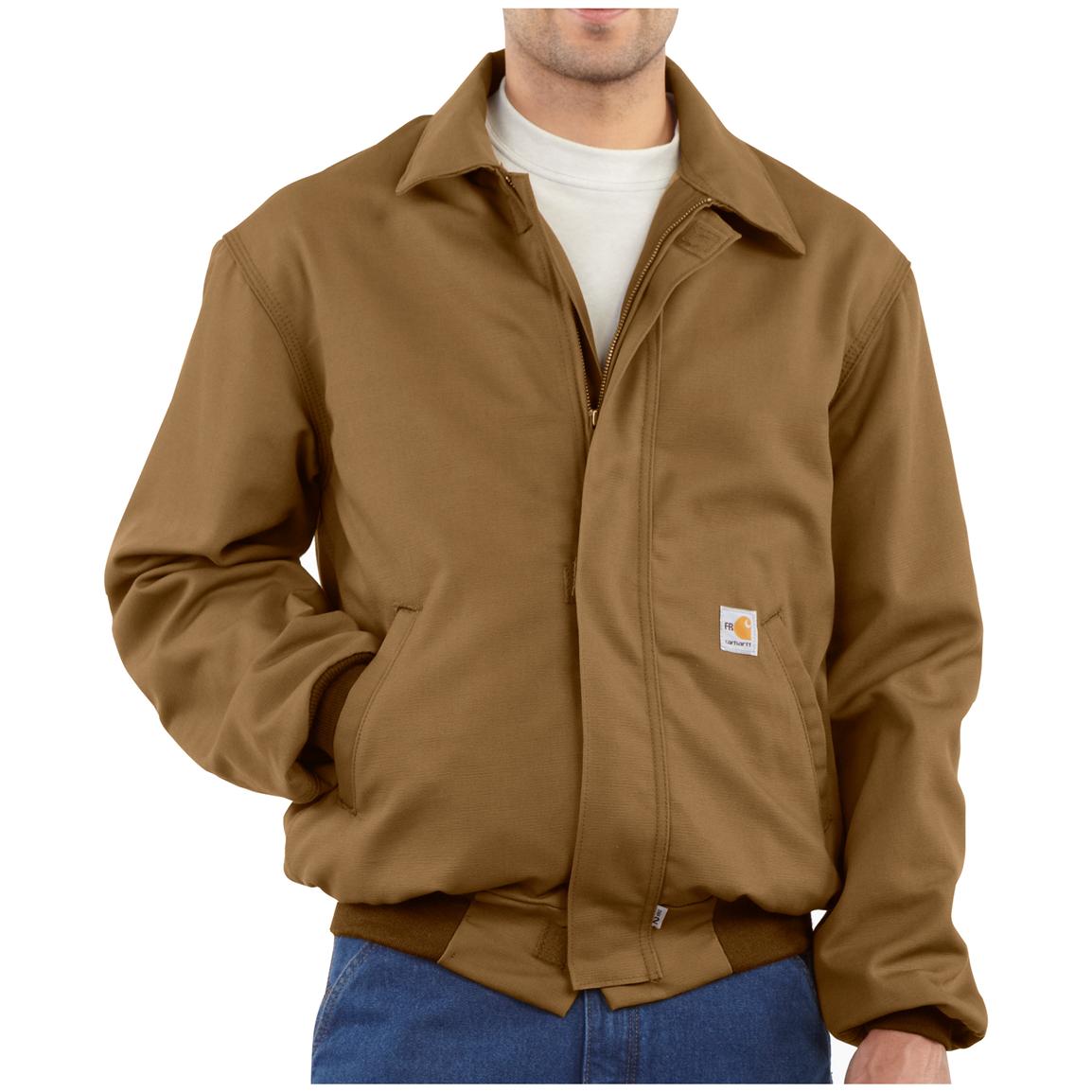 Carhartt® Flame Resistant All Season Bomber Jacket - 184587, Insulated ...