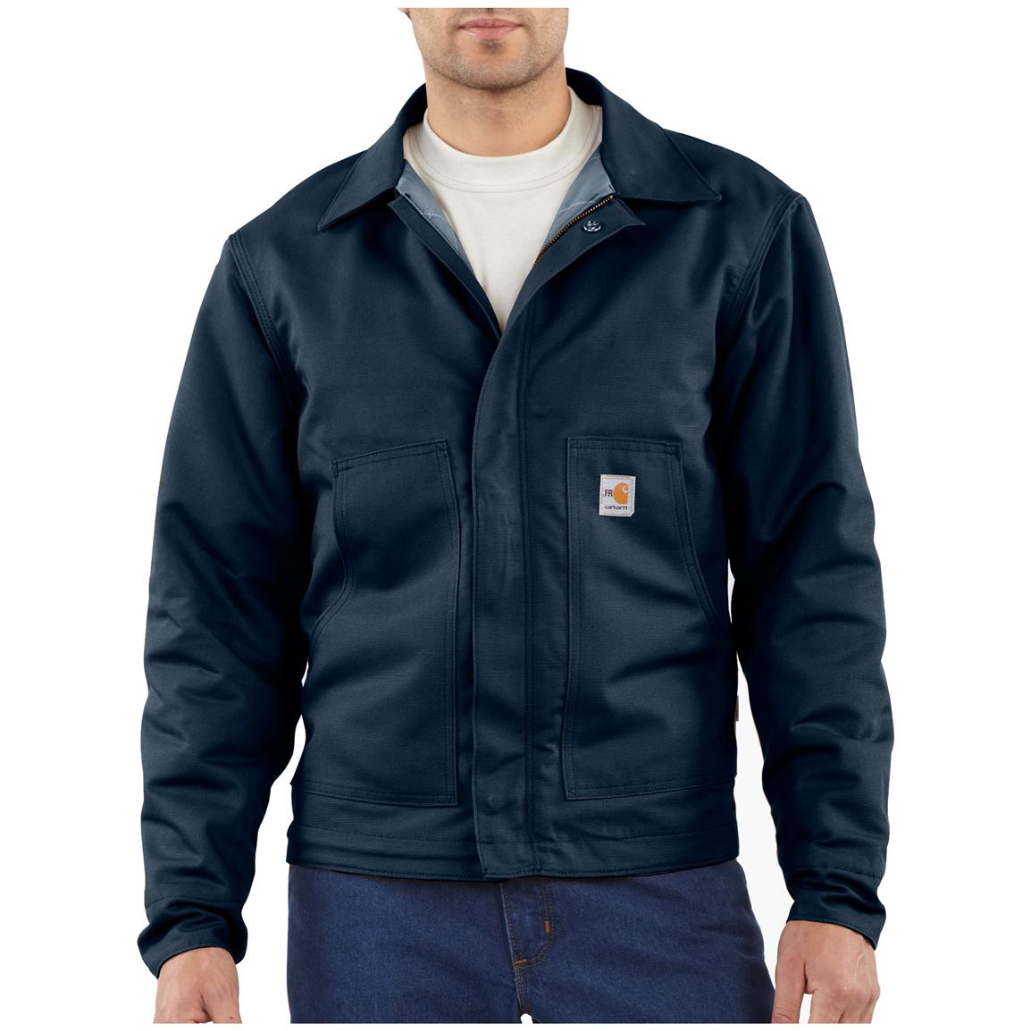 Carhartt® Flame Resistant Quilt Lined Canvas Dearborn Jacket - 184589 ...